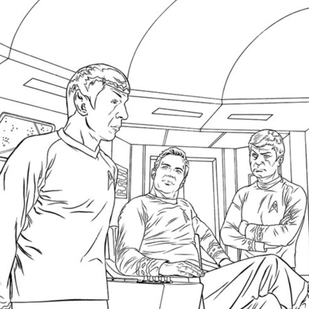 Star Trek The Original Series Adult Colouring Book RetroFestive.ca