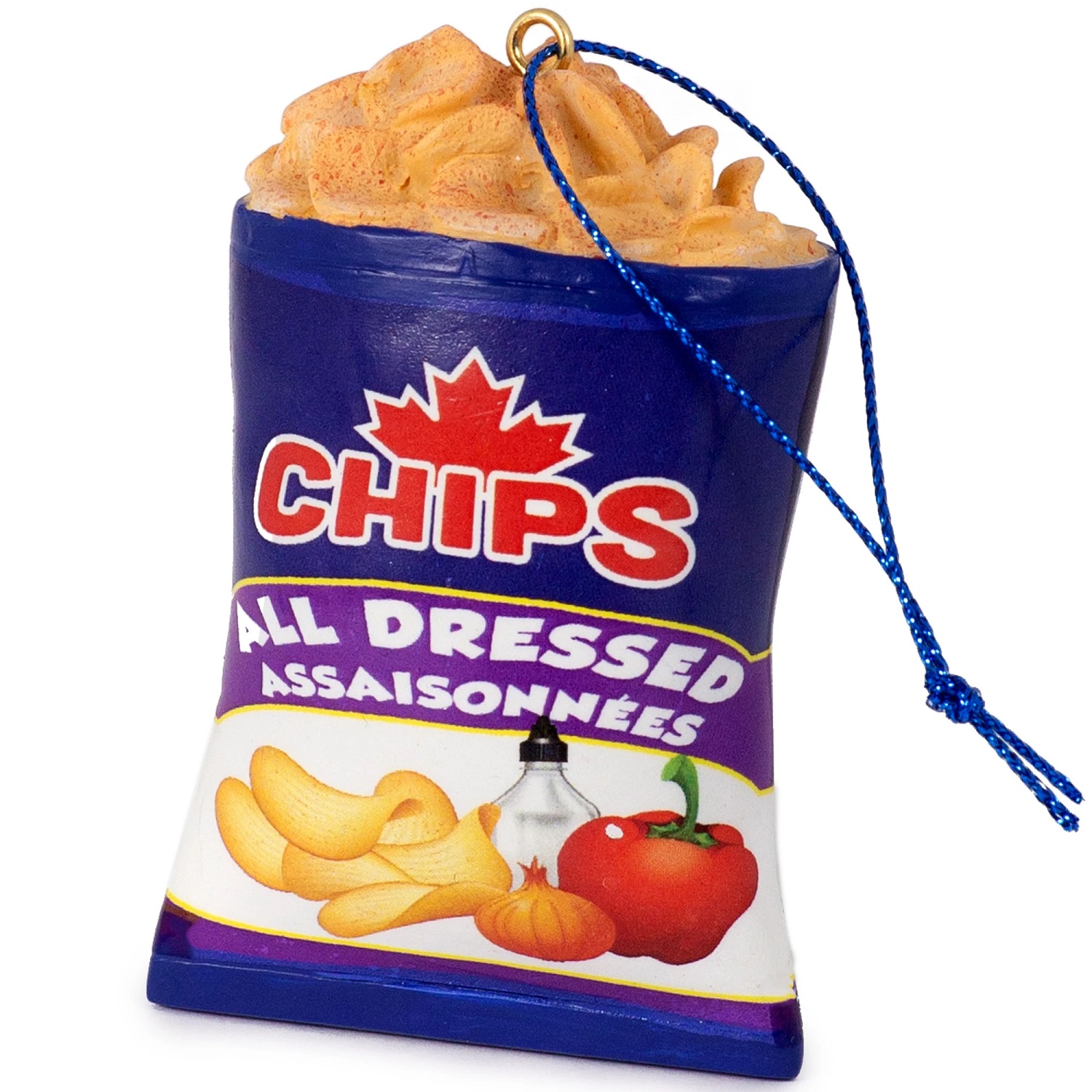 Canadian AllDressed Chips Christmas Ornament RetroFestive.ca