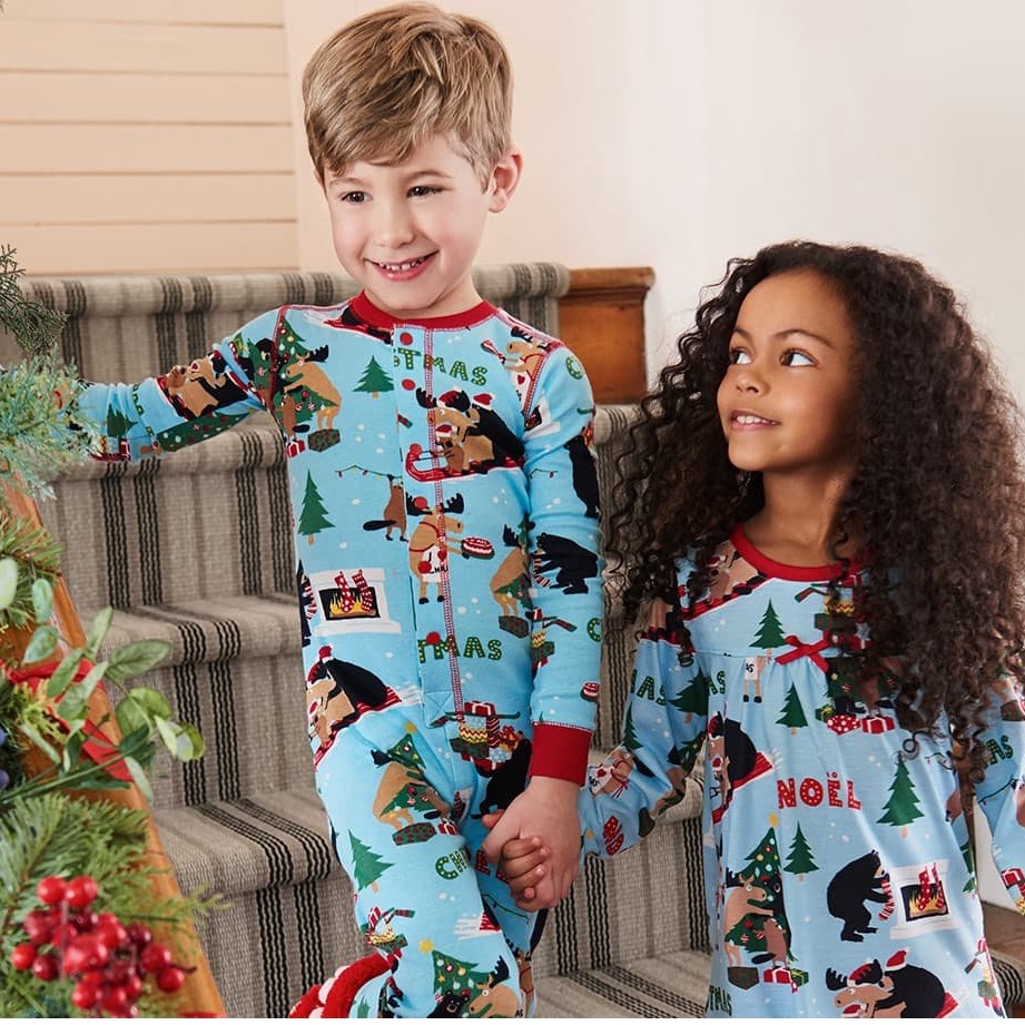 Wild About Christmas Kids Onesie Union Suit Hatley | RetroFestive.ca