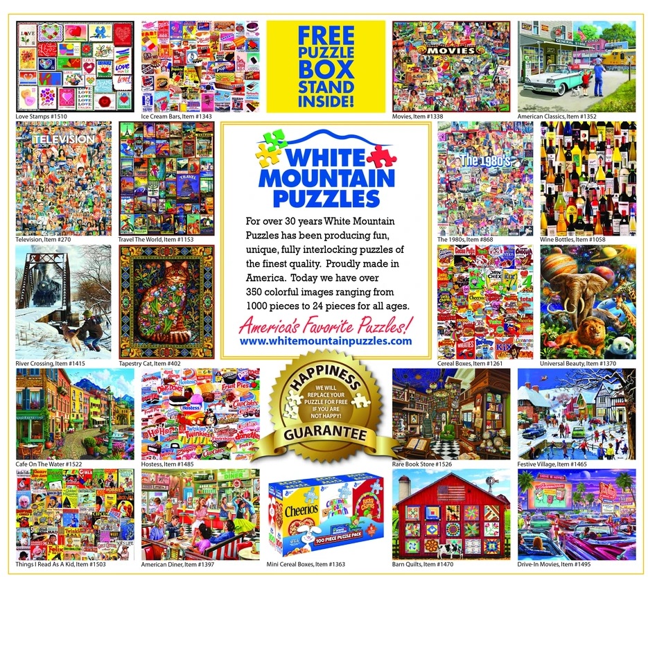 White Mountain Puzzle Christmas Toys 1000 Piece Puzzle