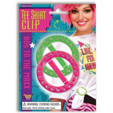 【廃希レア】Promo Lights Clip! Best Hit '80s 80s to the Maxx - Tee-Shirt Clips, Set of 2 - RetroFestive.ca