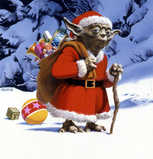 Santa Yoda artwork by Ralph McQuarrie