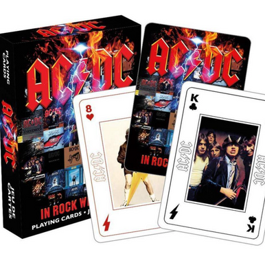 AC/DC in Rock We Trust Playing Cards - RetroFestive.ca