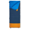 Midnight Navy - Kelty Kids Callisto 30 sleeping bag, shown unzipped quarter length