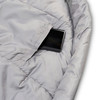 Close up of Kelty Cosmic Synthetic 40 Sleeping Bag, showing phone in interior pocket
