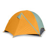 Kelty Wireless 4 tent, green, with fly attached and door closed