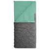 Kelty Kush 30 Sleeping Bag, green/grey, shown partially unzipped