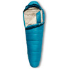 Kelty Cosmic 20 Sleeping Bag, blue, shown partially opened