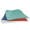 Kelty Rumpus 6 tent, with fly attached, side view