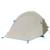 Kelty Tanglewood 3 tent, front view, fly attached, door closed