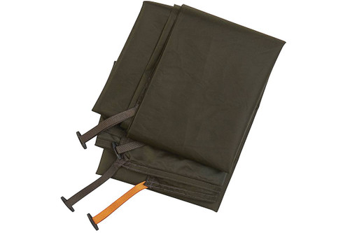 Kelty Grand Mesa 4 Footprint, brown, with brown and orange attachment points