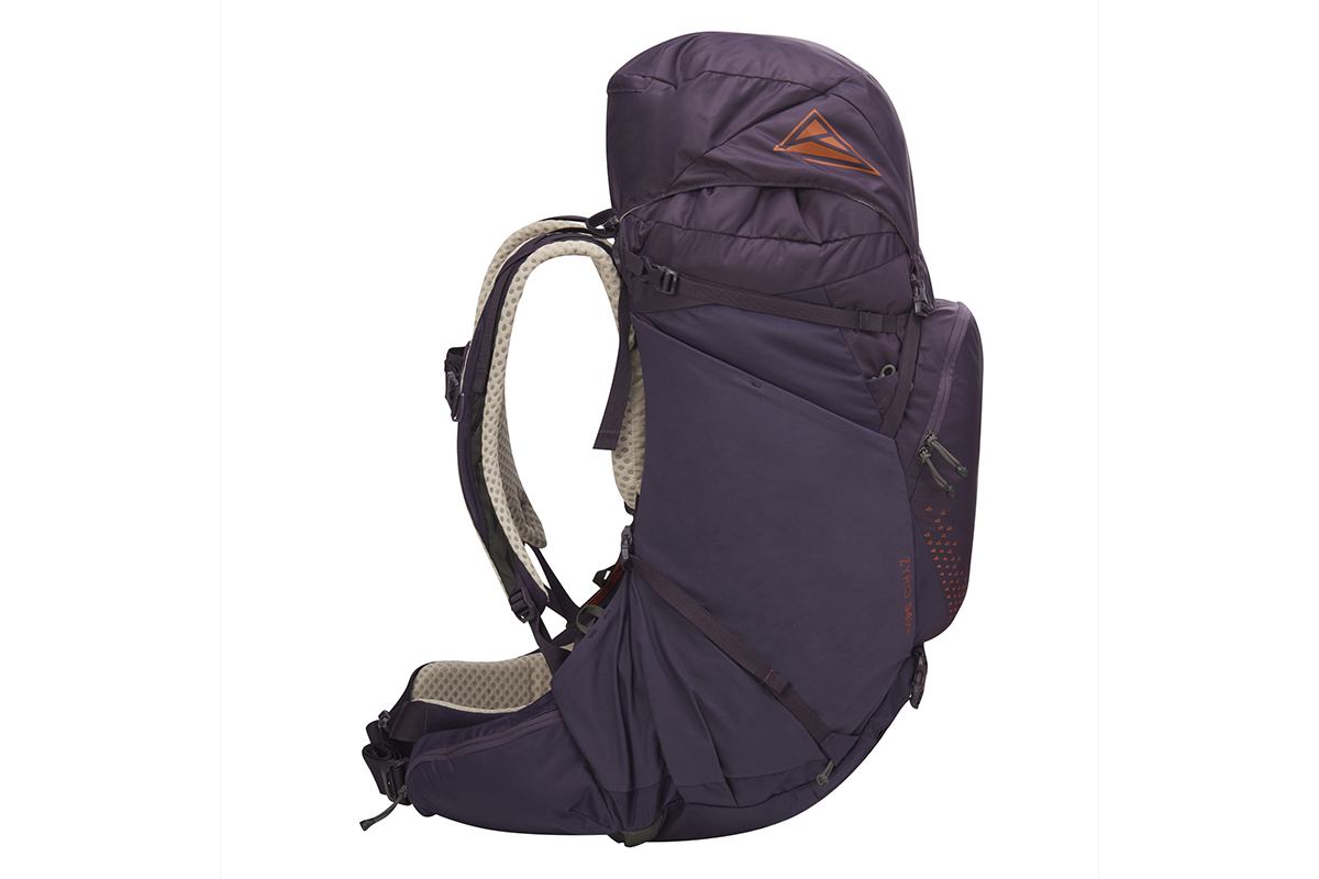 Kelty Women's Zyro 54 backpack, Nightshade, side view