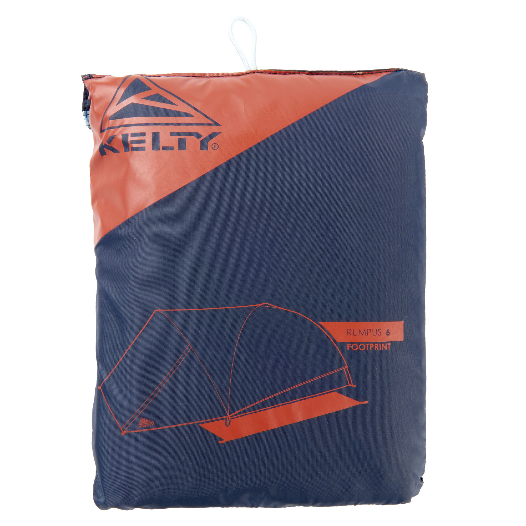 Kelty Rumpus 6 footprint, shown inside storage bag