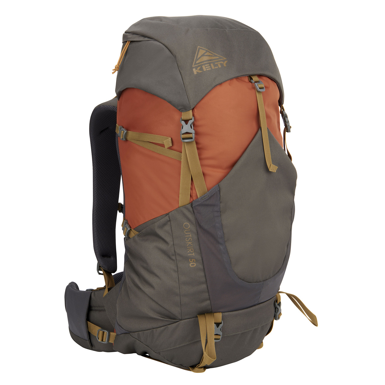 Gingerbread/Beluga - Kelty Outskirt 50 backpack, front view