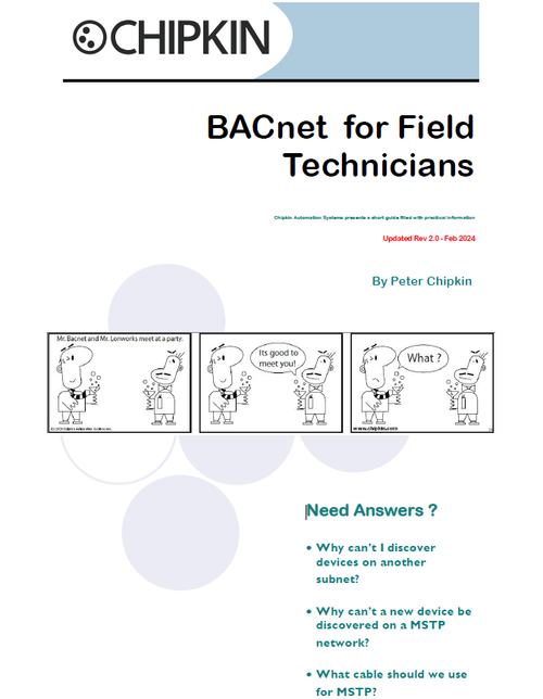 BACnet For Field Technicians - Cover Page - BACnet For Field Technicians - Cover Page