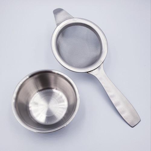 Single Arm Stainless Steel Strainer and Drip Dish