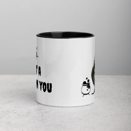 Cockatoo Halloween Mug with Colour Inside