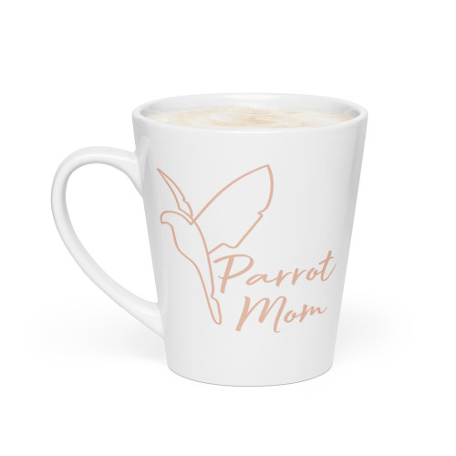 Latte Mug - Parrot Mom