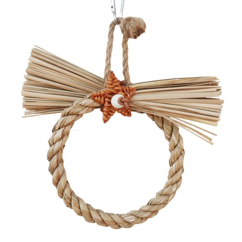 Grass Palm Leaves Swing Chewing Parrot Toy