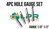 Hole Gauge Set (3 to 13mm | 1/8" - 1/2") Stainless Steel
