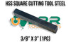 Square HSS Cutting Toolsteel (M2 Grade) - 1/8" to 1/2"
