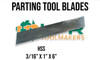 Parting Tool Blades - 5/16" - 1" [HSS & 5% Cobalt]