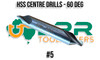 HSS Centre Drill - 60 Degree. #5 Single Centre Drill. Supplied by LPR Toolmakers an Australian family business that imports high quality short series & long series  Centre Drills. Shipped from Melbourne, Victoria. 