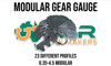 MODULAR GEAR TOOTH GAUGES 0.35 TO 4.5 15 leaves 23 sizes