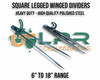 6" to 18"/ 150mm - 450mm Wing Dividers Range - Made from solid Gauge Steel. Supplied by LPR Toolmakers an Australian owned business that imports high quality Calipers, Inside, Outside, Jenny, Wing. Shipped from Melbourne, Victoria. 