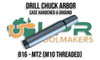 MT2 - B16 Drill Chuck Arbor 10mm Threaded End. Suit Keyed & Keyless Chucks. Supplied by LPR Toolmakers an Australian family owned business that imports quality Drill Chucks & Arbors. Shipped from Melbourne, Victoria. 