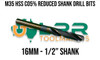 HSS Metric Reduced Shank Drill (5% Cobalt) - 16-32mm