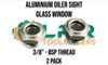 Aluminum Oiler Sight Glass Window (1/4" to 1") - BSP Threaded 