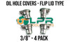 Oil Hole Cover, flip lid. 3/8" size. Supplied by LPR Toolmakers an Australian family owned business that imports high quality oilers for your lathes, miniature engines. Shipped from Melbourne, Victoria.  