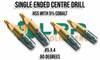 Single Ended Centre Drill #5 - HSS w/ 5% Cobalt x 4