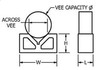 4" Vee Blocks [Matching Pair] - 100 x 75 x 38mm - Up to 90mm Round