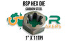 BSP (Parallel Pipe) Hex Dies - 1/8" to 4"