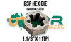 BSP (Parallel Pipe) Hex Dies - 1/8" to 4"