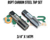 BSPT Carbon Steel Tap Sets (2pc) - 1/8" to 2"