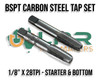 BSPT Carbon Steel Tap Sets (2pc) - 1/8" to 2"