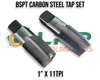 BSPT Carbon Steel Tap Sets (2pc) - 1/8" to 2"