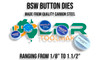 BSW Button Die Range 1/8" - 1.1/2". Made from quality Carbon Steel & supplied by LPR Toolmakers an Australian family owned business that imports high quality BSW Threaded Taps & Dies.