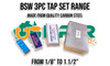 BSW 3pc Tap Set Range 1/8" - 1.1/2". Made from quality Carbon Steel. Each set consists of a Starter, Middle & Bottom Tap. Supplied by LPR Toolmakers an Australian family owned business that imports high quality BSW Threaded Taps & Dies.