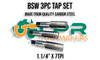 BSW 3pc Tap Set 1.1/4" x 7TPI. Made from quality Carbon Steel. Each set consists of a Starter, Middle & Bottom Tap. Supplied by LPR Toolmakers an Australian family owned business that imports high quality BSW Threaded Taps & Dies.