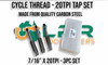 Cycle 60 Degrees -7/16" x 20TPI Tap Set - Carbon Steel - Taps & Dies Suppliers Australia