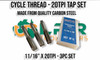 Cycle 60 Degrees - 11/16" x 20TPI Tap Set - Carbon Steel - Taps & Dies Suppliers Australia