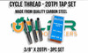 Cycle 60 Degrees - 3/8" x 20TPI Tap Set - Carbon Steel - Taps & Dies Suppliers Australia