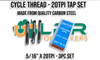 Cycle 60 Degrees - 5/16" x 20TPI Tap Set - Carbon Steel - Taps & Dies Suppliers Australia