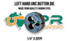 UNC Left Hand Single Button Dies - 1/4" to 1"