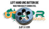 left Hand UNC Button Die 5/8" x 11TPI - Made from quality Carbon Steel. Supplied by LPR Toolmakers an Australian family owned business that imports high quality Carbon Steel & HSS Left hand UNC thread Taps & Dies. Shipped from Melbourne, Victoria. 