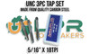 UNC Tap Set 5/16" x 18TPI. 3pc Set - Starter - Intermediate - Bottom Plug Taps. Made from quality Carbon Steel. Supplied by LPR Toolmakers an Australian family owned business that imports quality HSS & Carbon Steel UNC Taps. Shipped from country Victoria. 